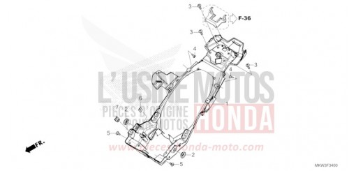 REAR FENDER NC750XDP de 2023